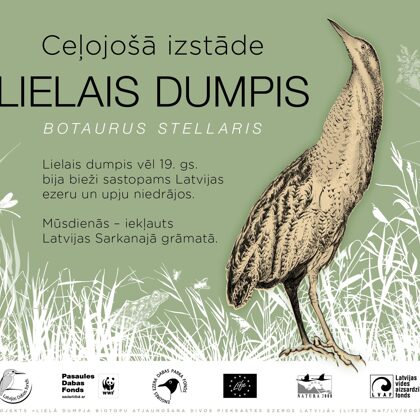 Ceļojošā izstāde "Lielā Dumpja biotopu atjaunošana divos piekrastes ezeros Latvijā"