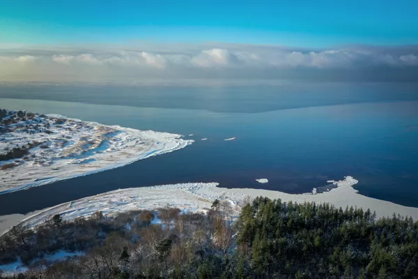Gaujas ieteka Rīgas jūras līcī / Carnikava / Ādažu novads